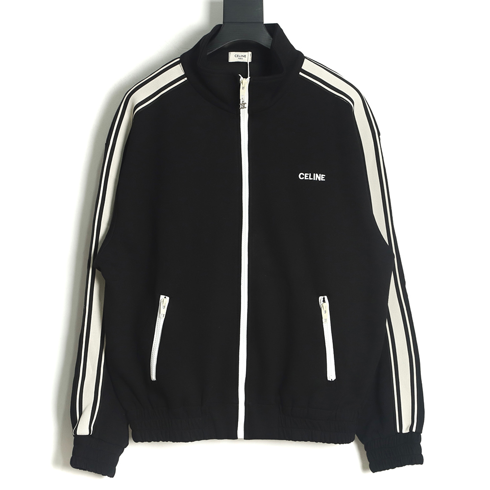 Celine side webbing patchwork jacket