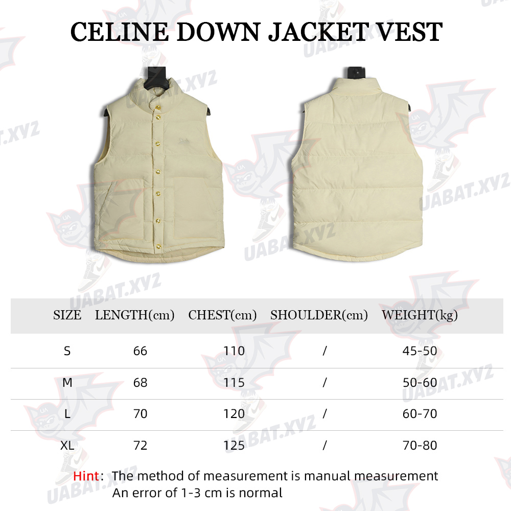 Celine Stand Collar Down Vest