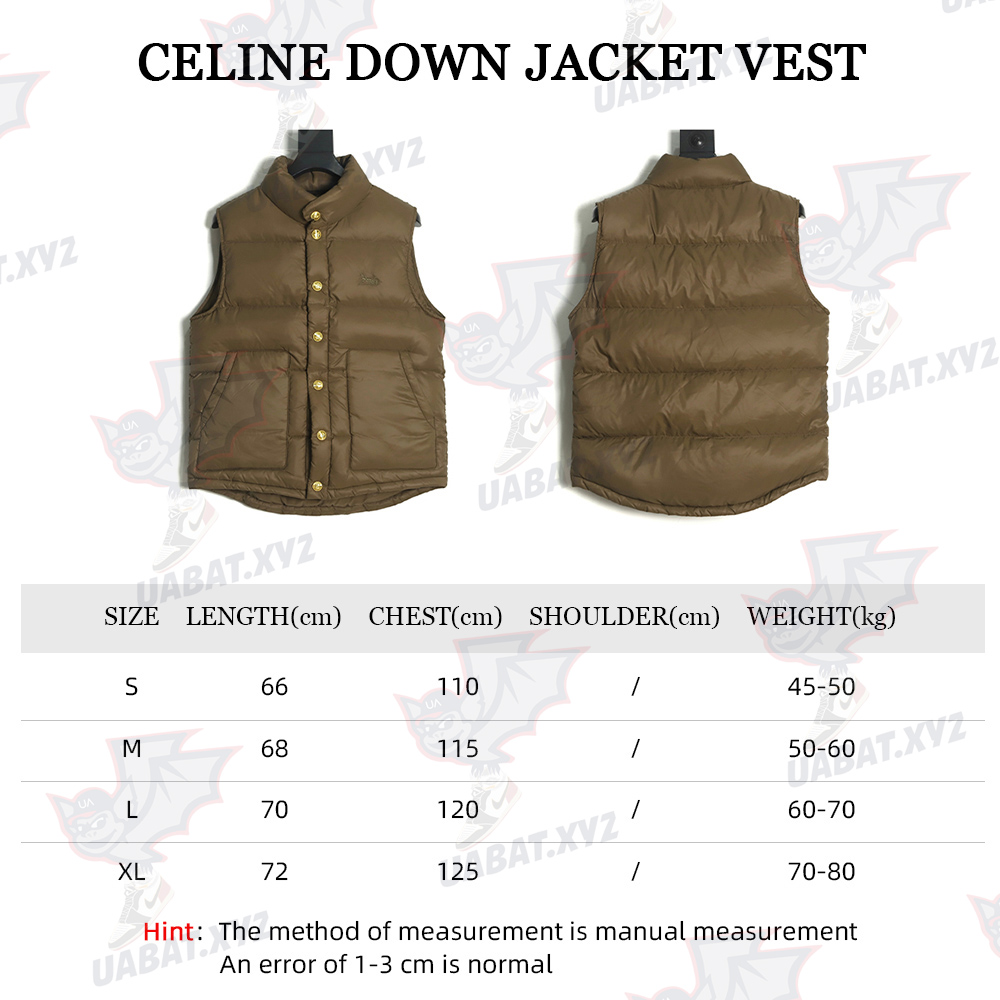 Celine Stand Collar Down Vest TSK1