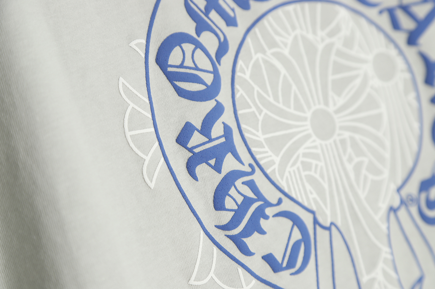 Chrome Hearts Back Full-Printed Horseshoe Long Sleeve T-Shirt