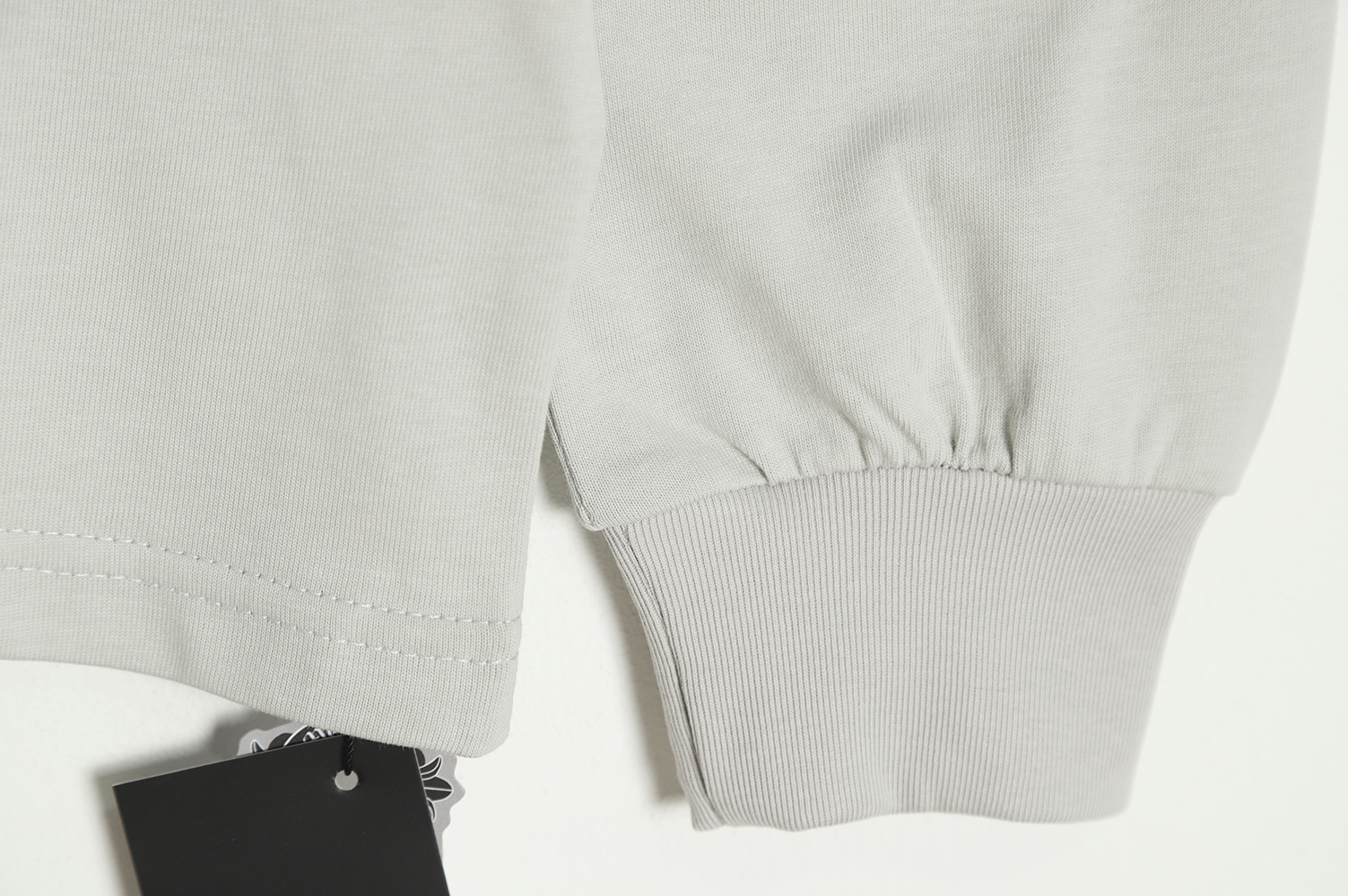 Chrome Hearts Back Full-Printed Horseshoe Long Sleeve T-Shirt