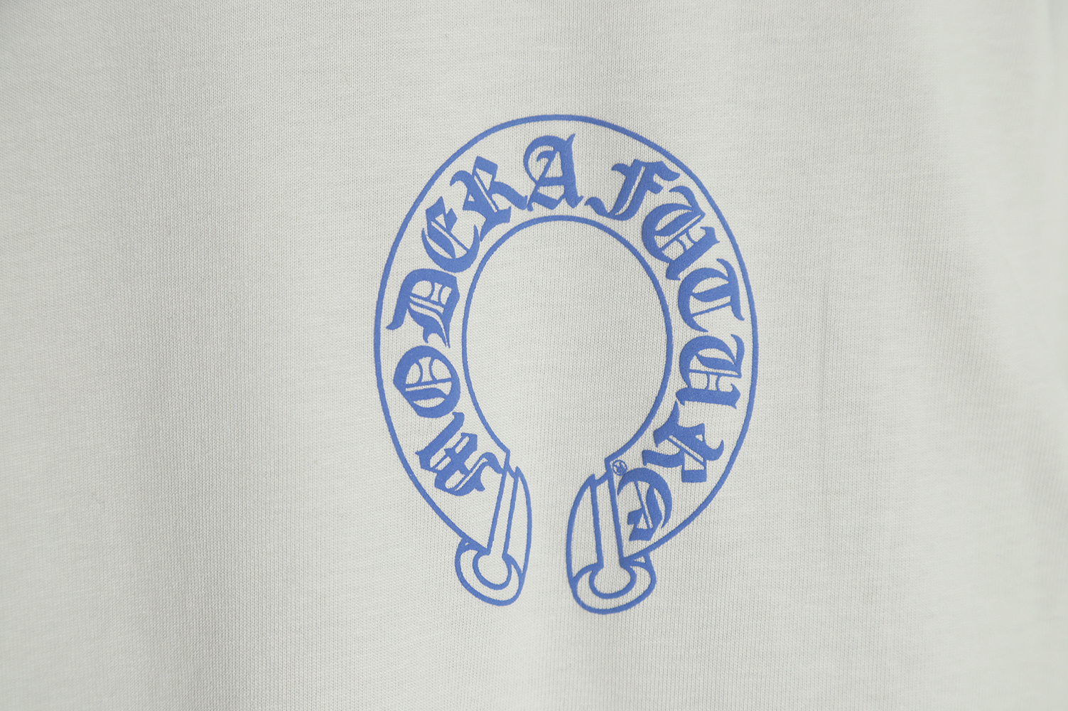 Chrome Hearts Back Full-Printed Horseshoe Long Sleeve T-Shirt