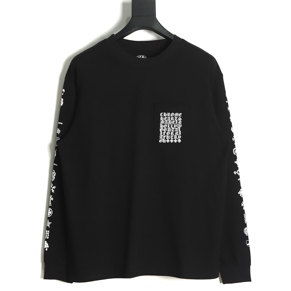 Chrome Hearts Pocket Sanskrit Long Sleeve T-Shirt TSK2,