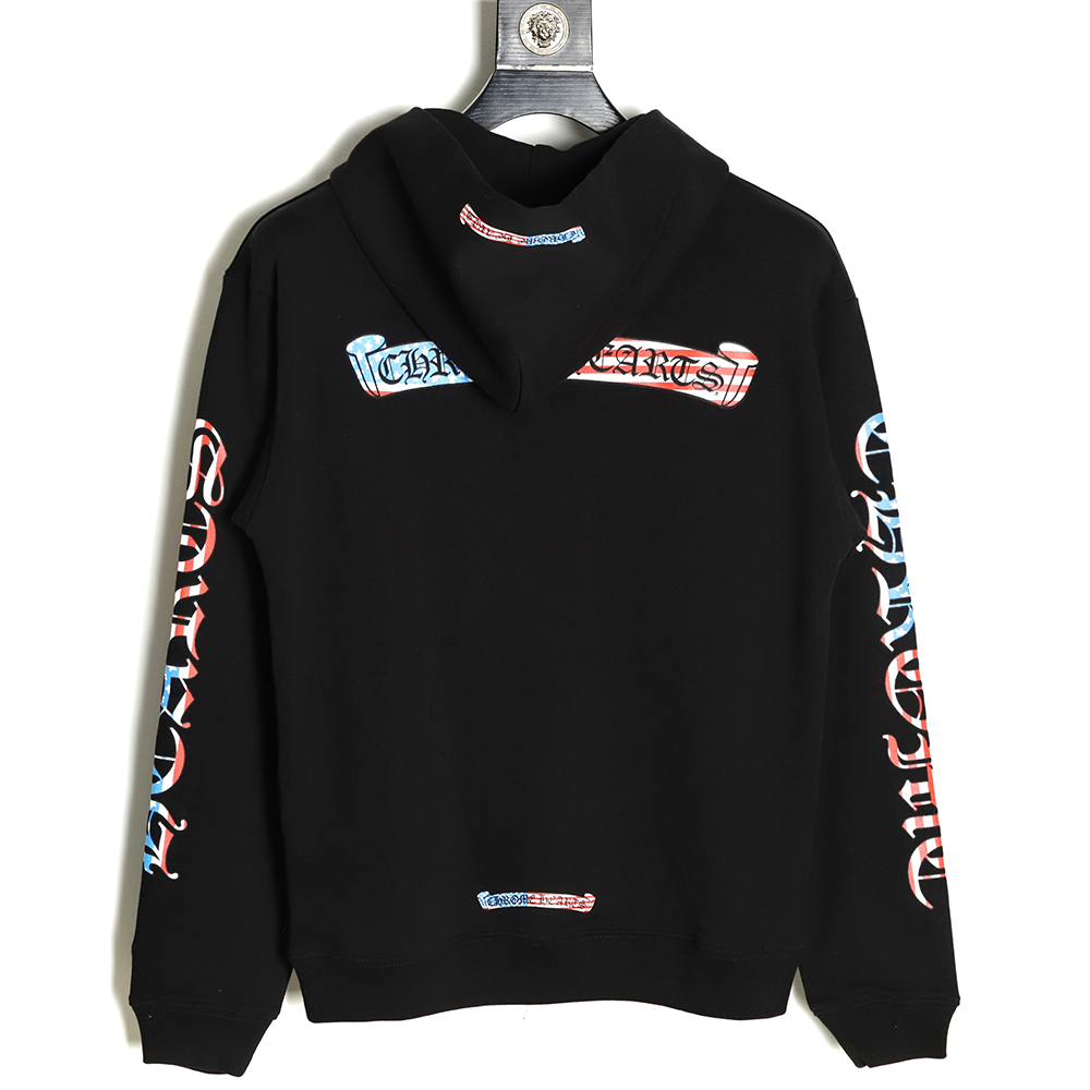 Chrome Hearts 21 New Scroll Flag Hoodie TSK1