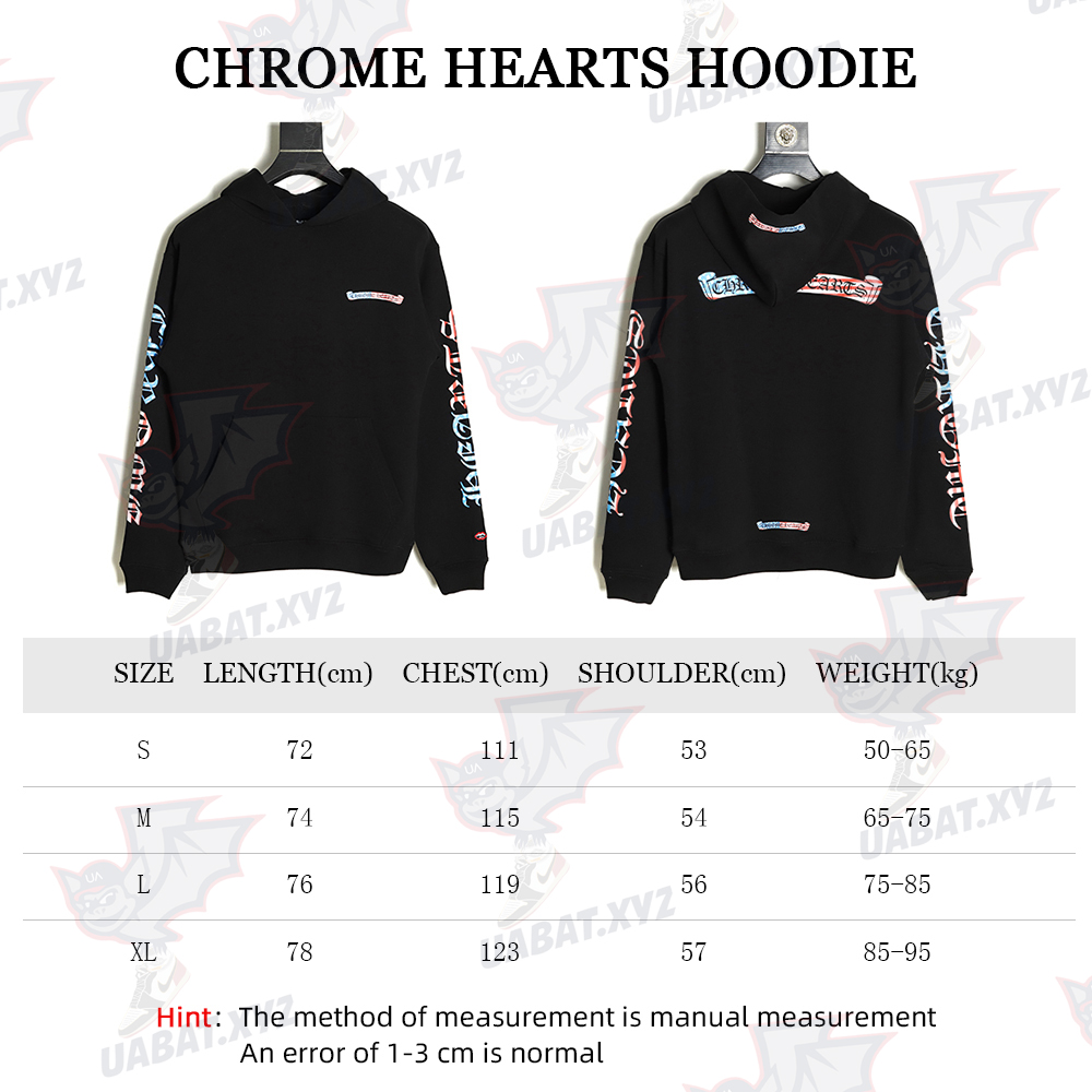 Chrome Hearts 21 New Scroll Flag Hoodie TSK1