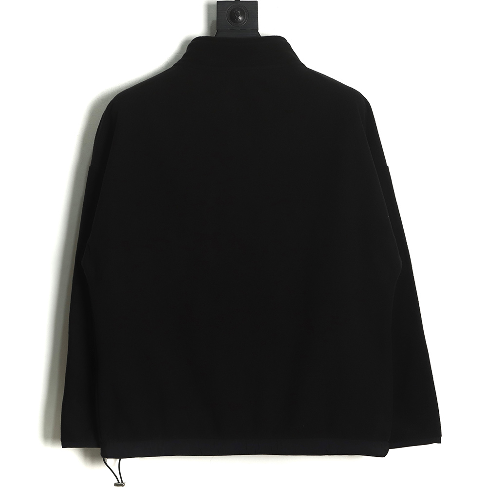Chrome Hearts Horseshoe Embroidered Half-Zip Fleece Jacket