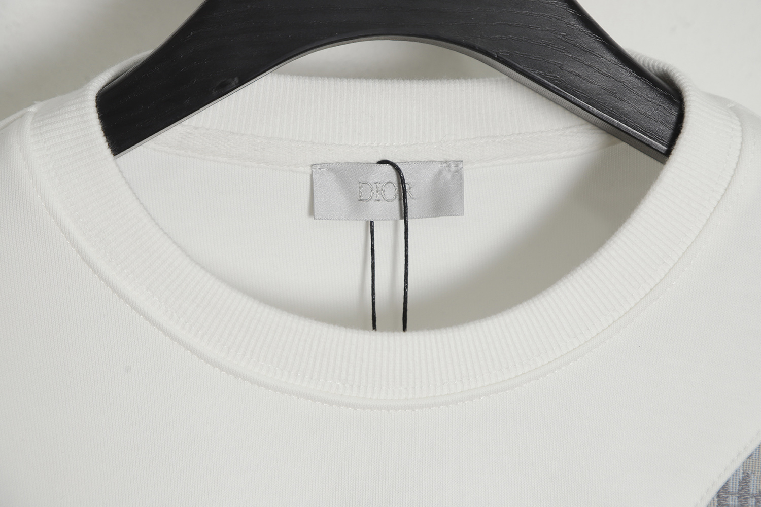 Dior embroidered stitching round neck sweater
