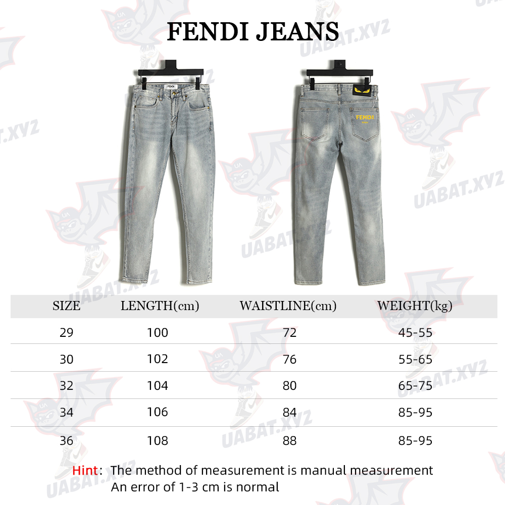 Fendi 22FW Monster Eyes Jeans