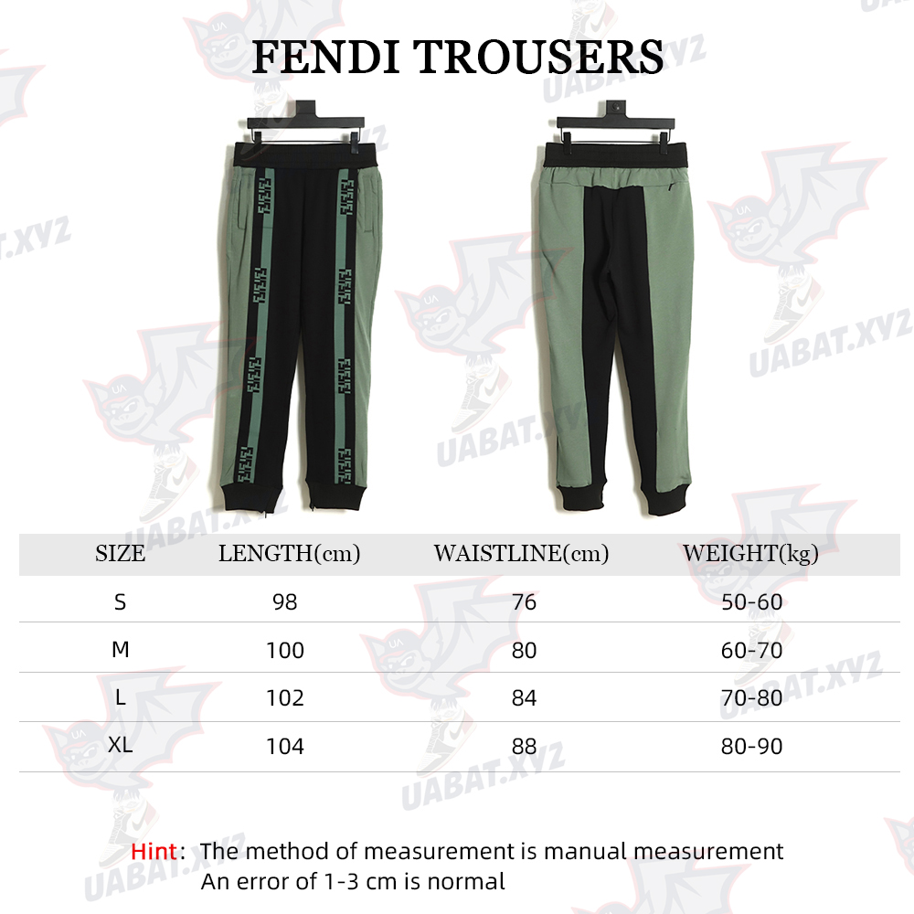 FENDI 22FW FF webbing logo trousers TSK1