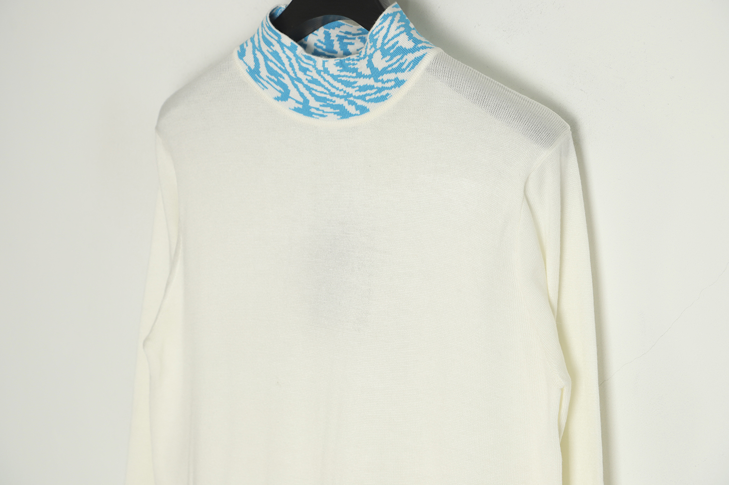 Fendi 22FW neckline jacquard turtleneck sweater