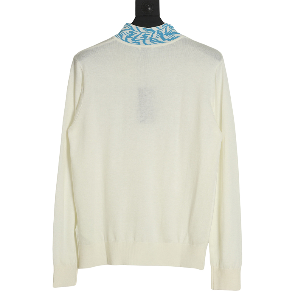 Fendi 22FW neckline jacquard turtleneck sweater