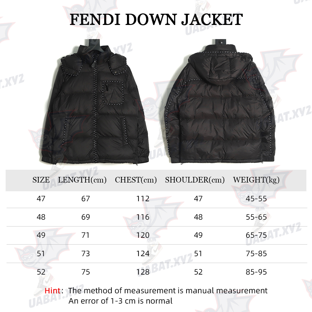 Fendi 22Fw double F stroke down jacket TSK1