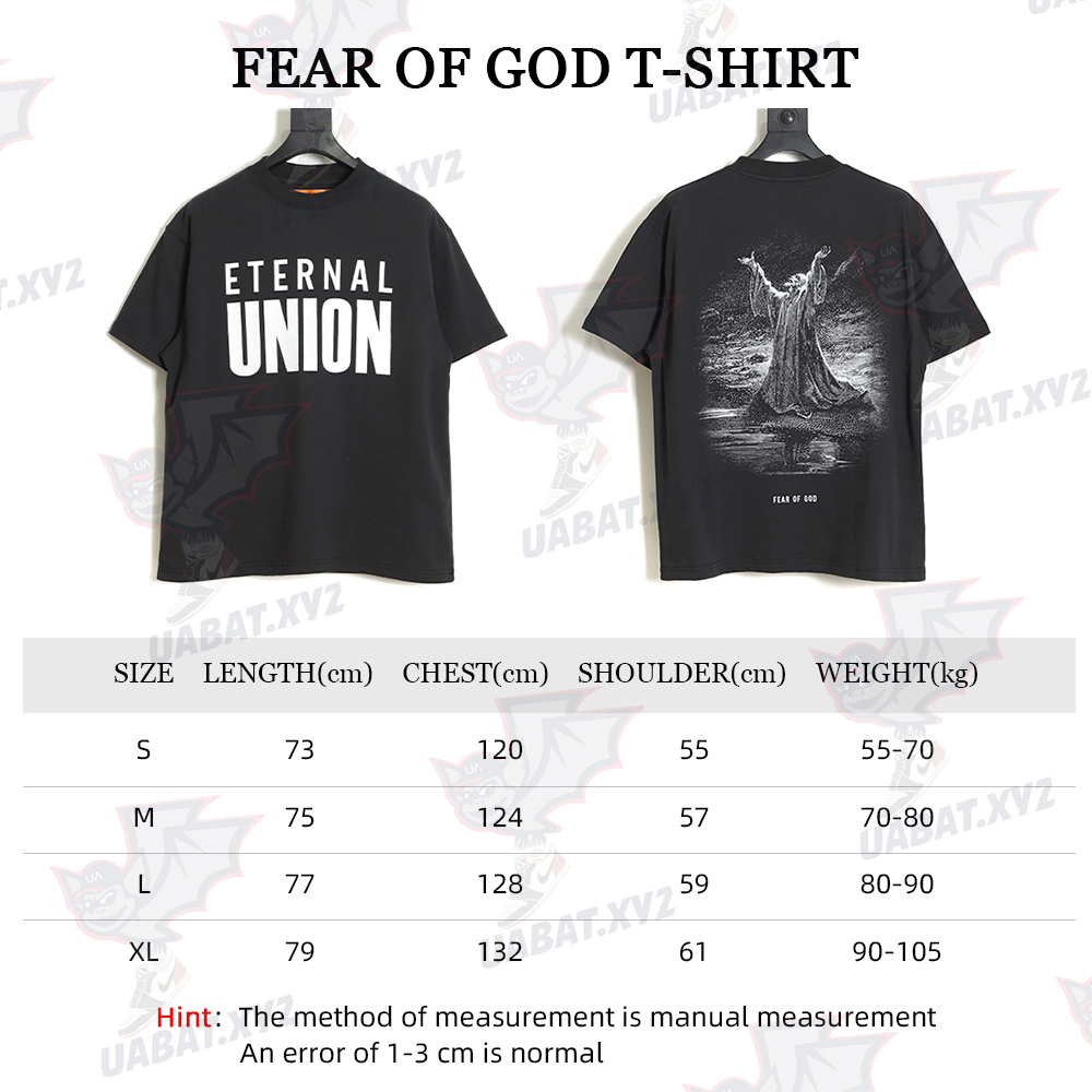 FEAR DF GOD x Union Jesus Alphabet Short Sleeve