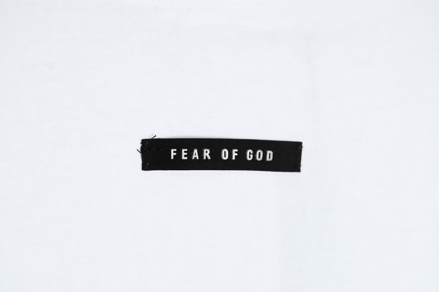 FEAR DF GOD season 6 main line FG letter short-sleeved T-shirt White