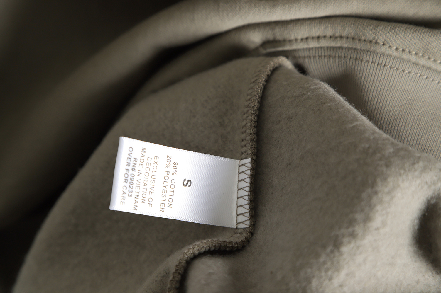 FEAR DF GOD double line ESSENTIALS double row silicone letter half zipper sweater Taupe