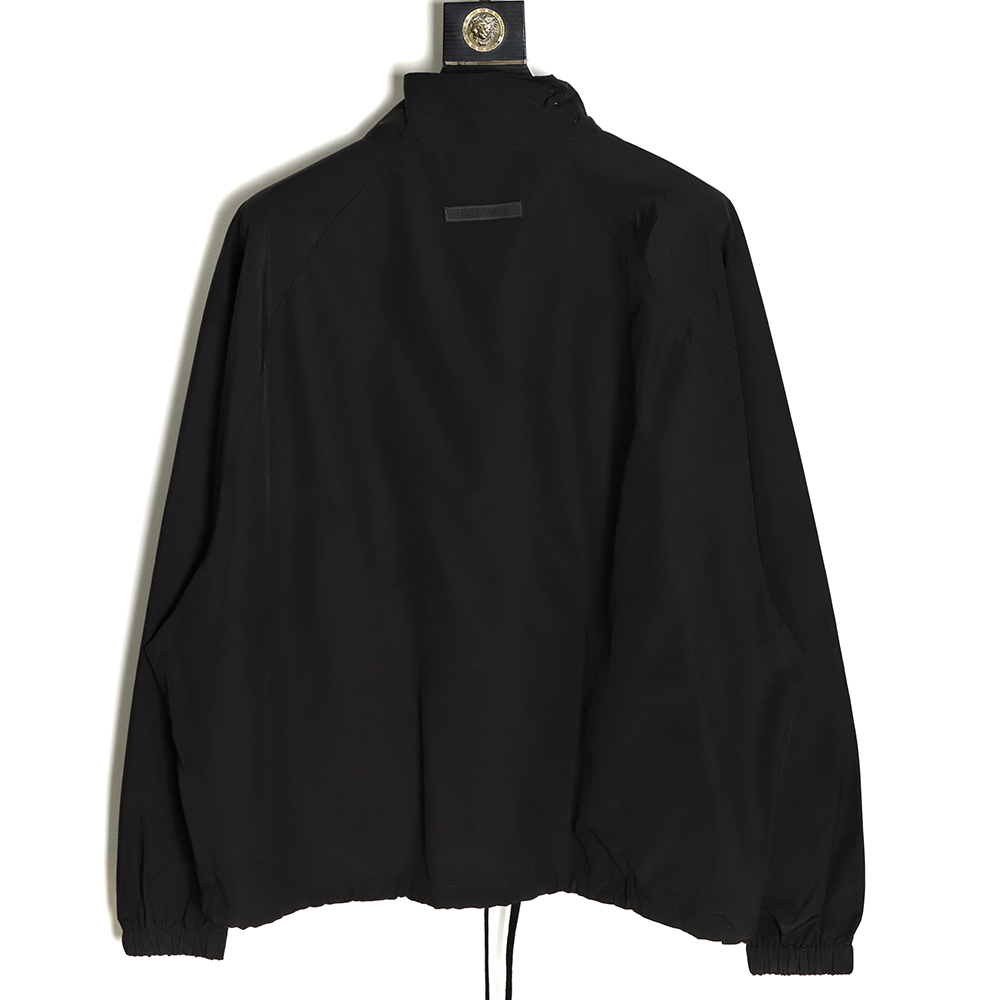 FEAR OF GOD double line essentials half zipper jacket coat Black