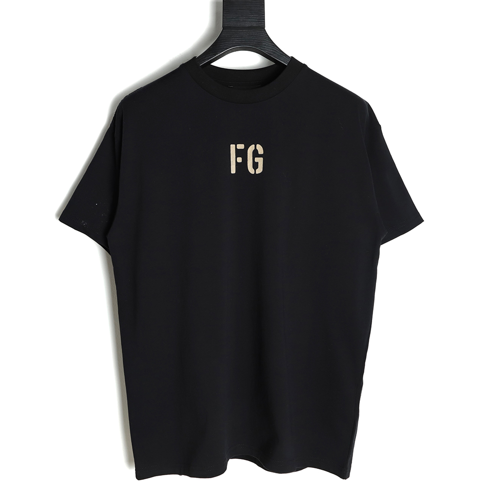 FEAR DF GOD season 6 main line FG letter short-sleeved T-shirt White