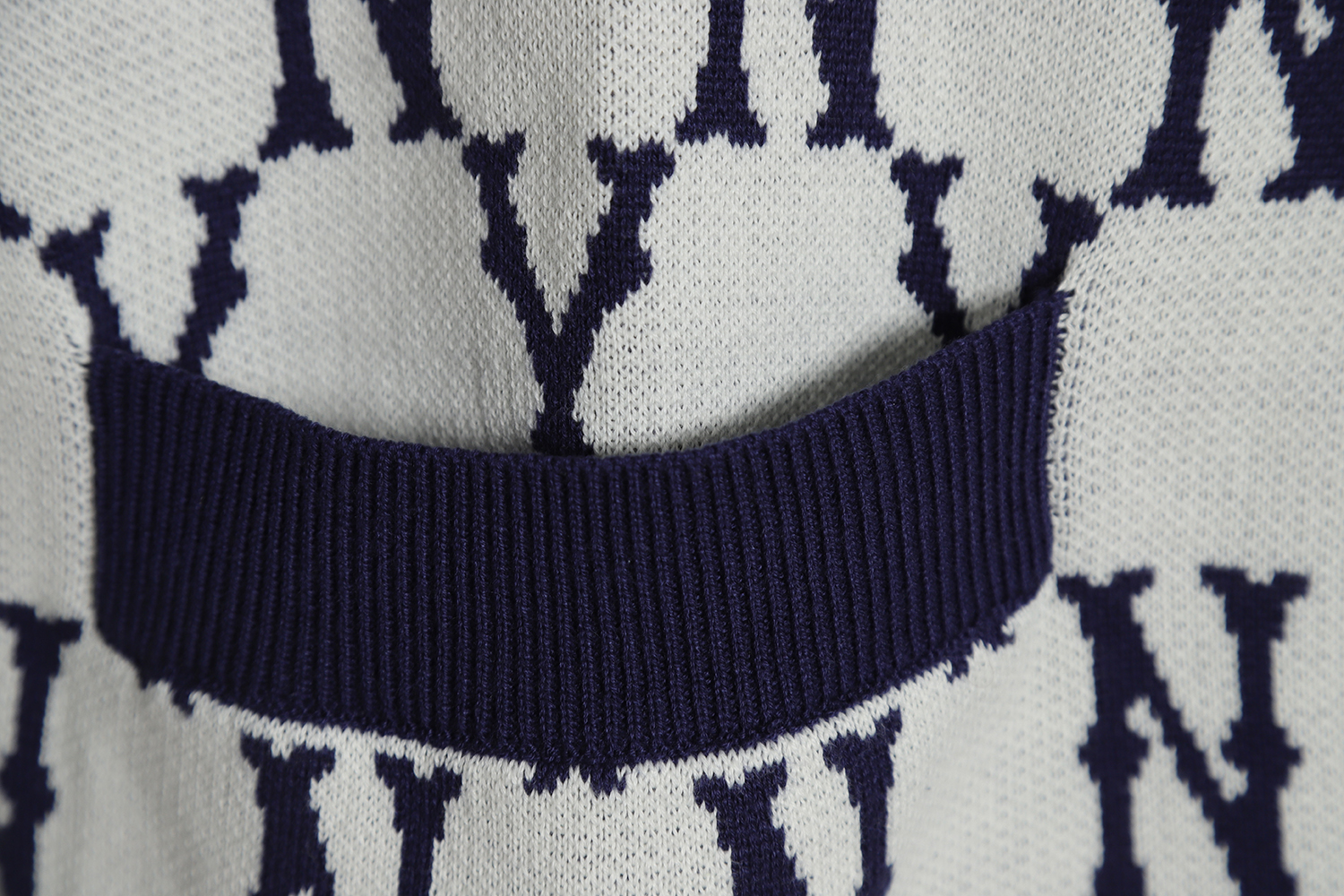 MLB All Over Jacquard Wool Cardigan Sweater TSK2