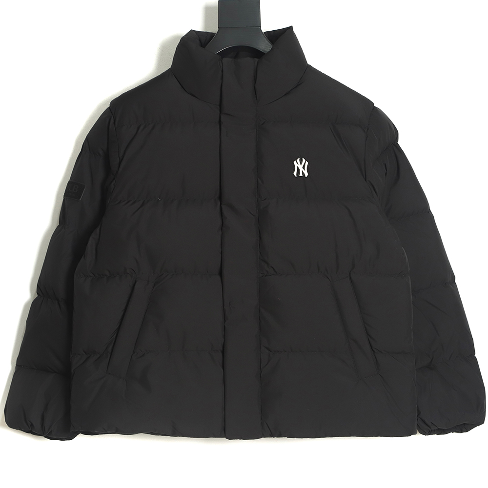 MLB Button Small Label Embroidered LOGO Short Thick Down Jacket TSK1