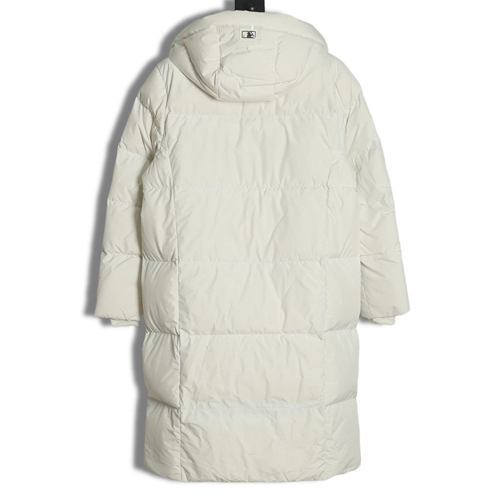 MLB Button Small Label Embroidered LOGO Long Thick Down Jacket