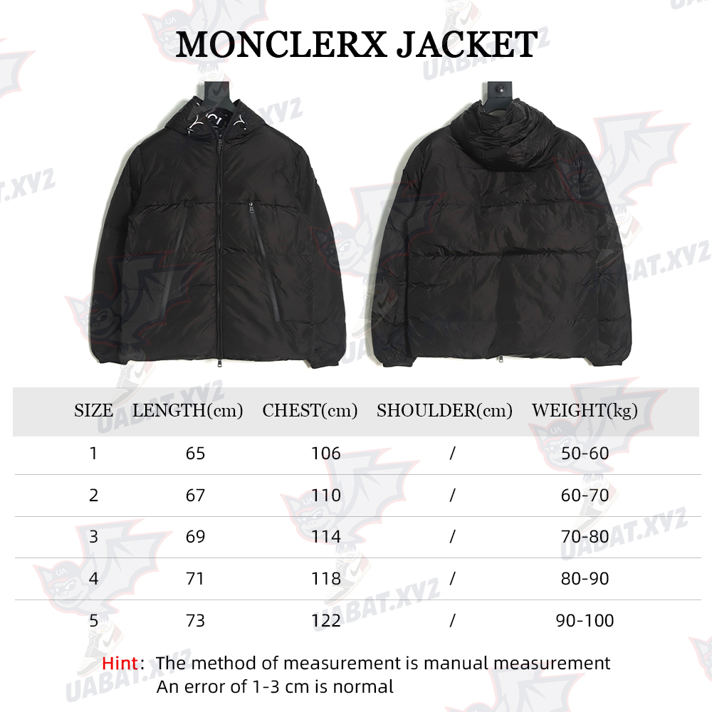 Moncler logo embroidered down jacket