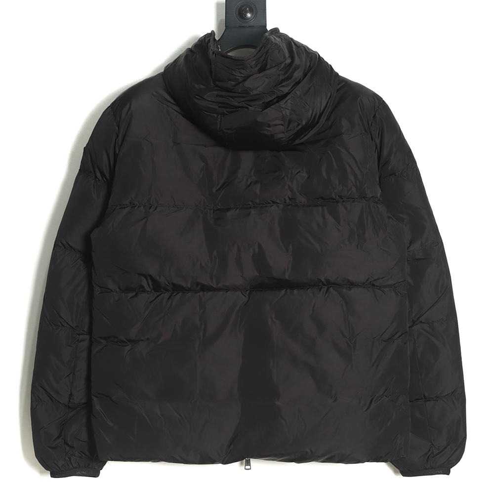 Moncler logo embroidered down jacket