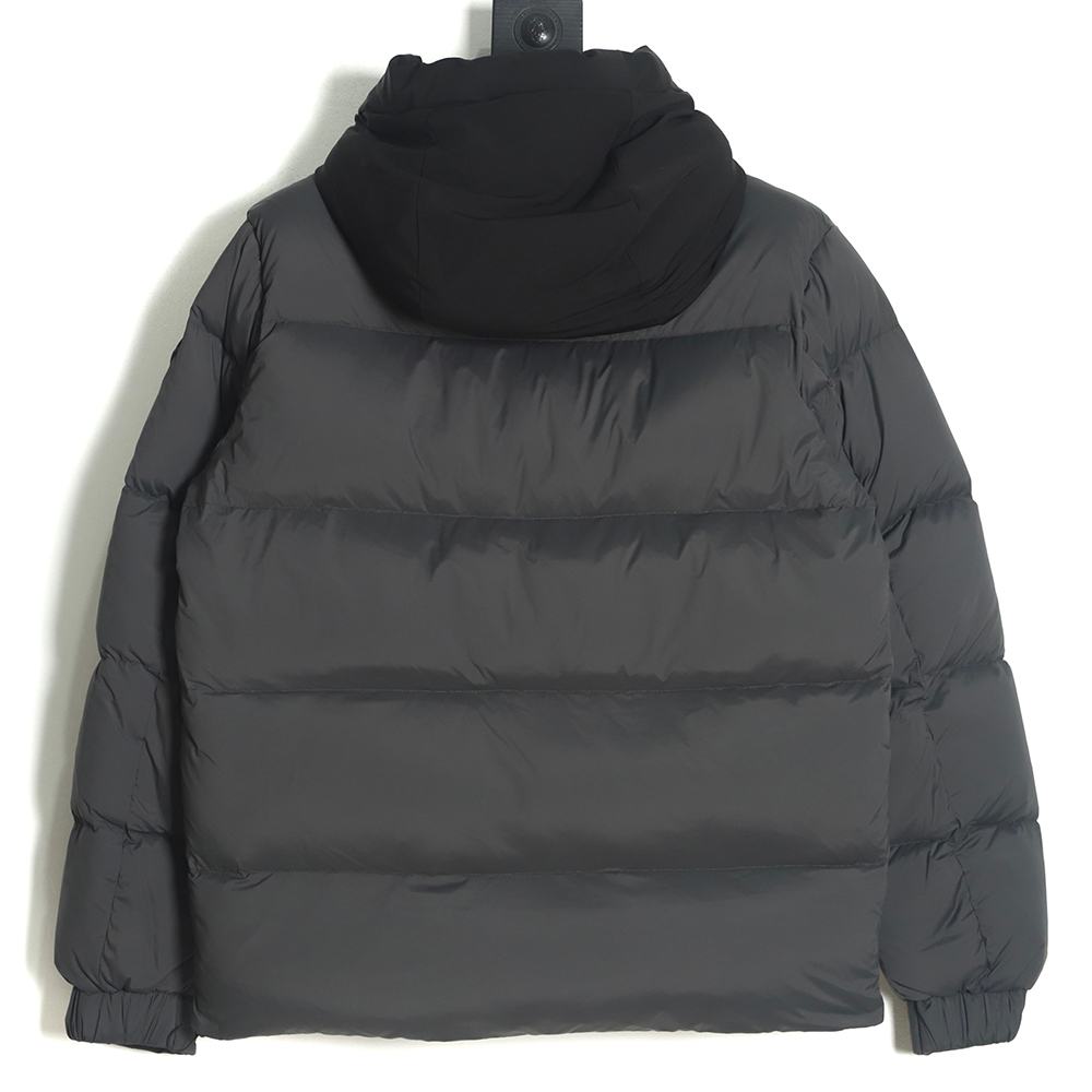 Moncler 22FW madeira black warrior placket three-dimensional embossed letter down jacket