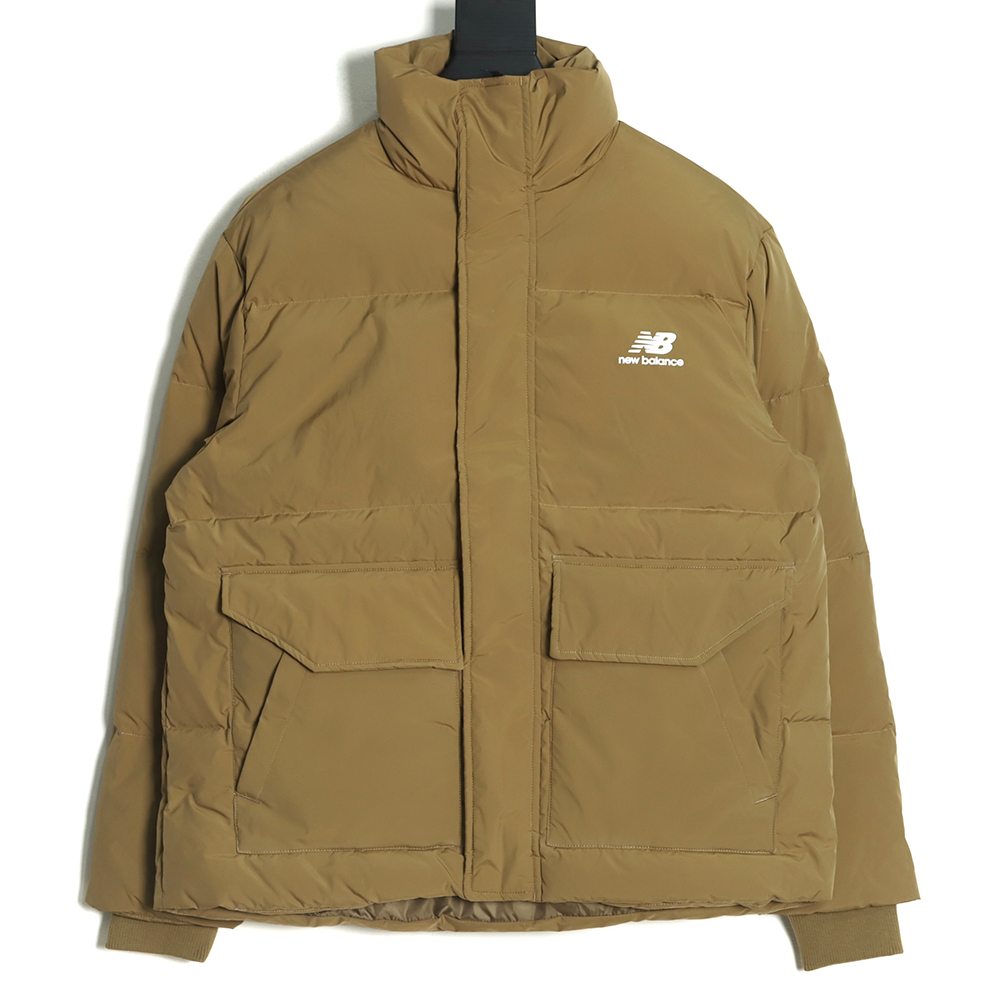 New Balance solid color down jacket with large pockets