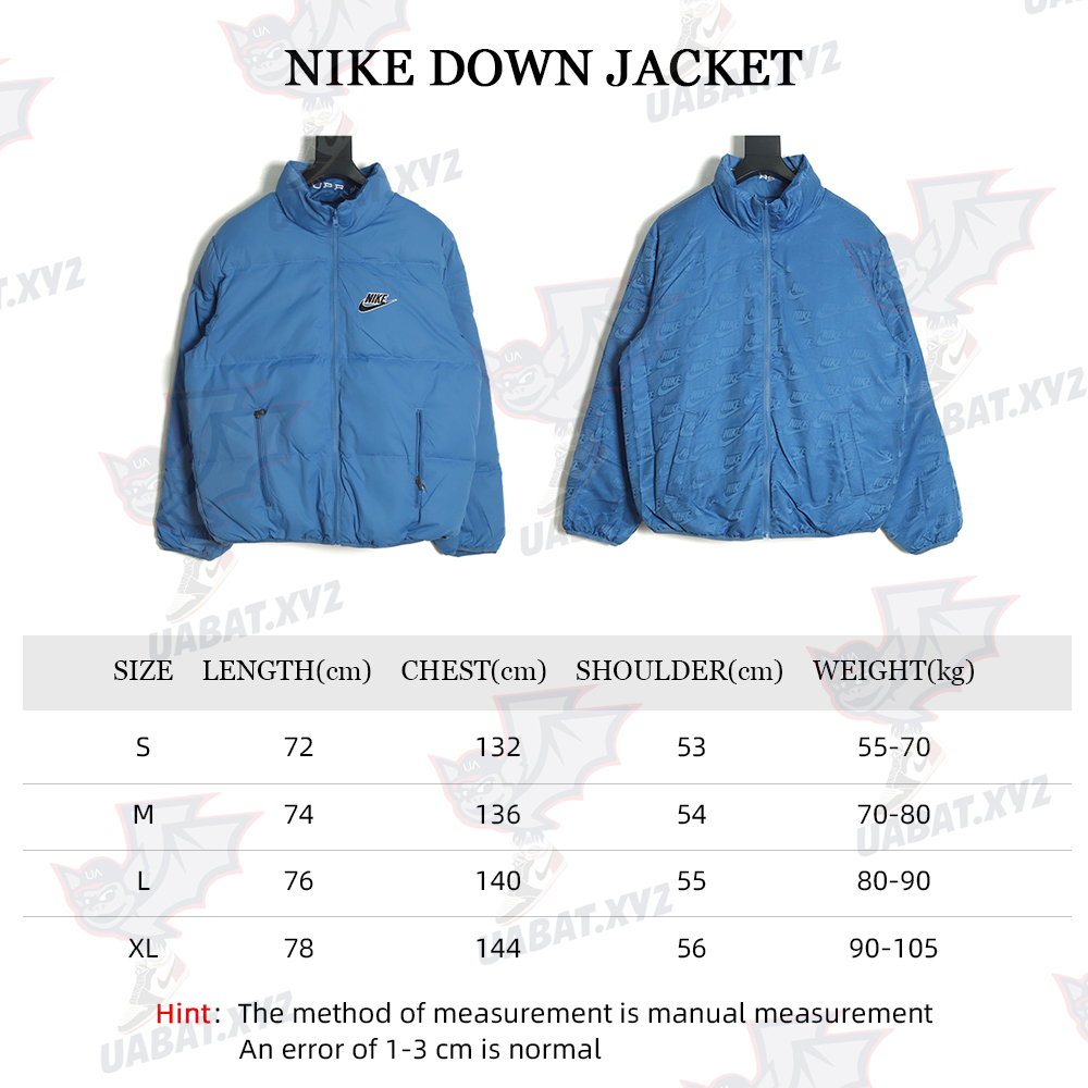 Supreme × Nike Joint Stand Collar Reversible Down Jacket TSK1