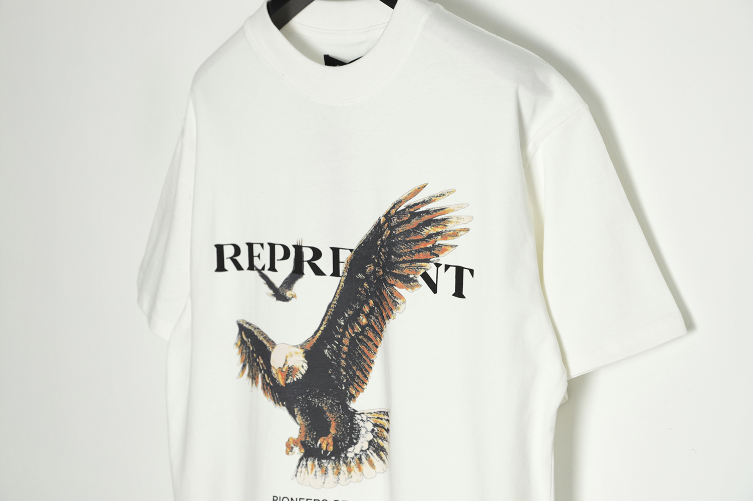 Represent Eagle Distressed Washed Short Sleeve T-Shirt