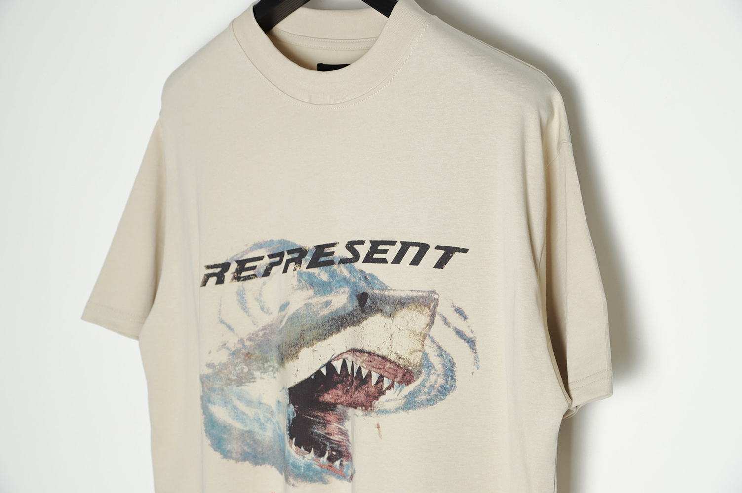 Represent Shark Distressed Wash Short Sleeves