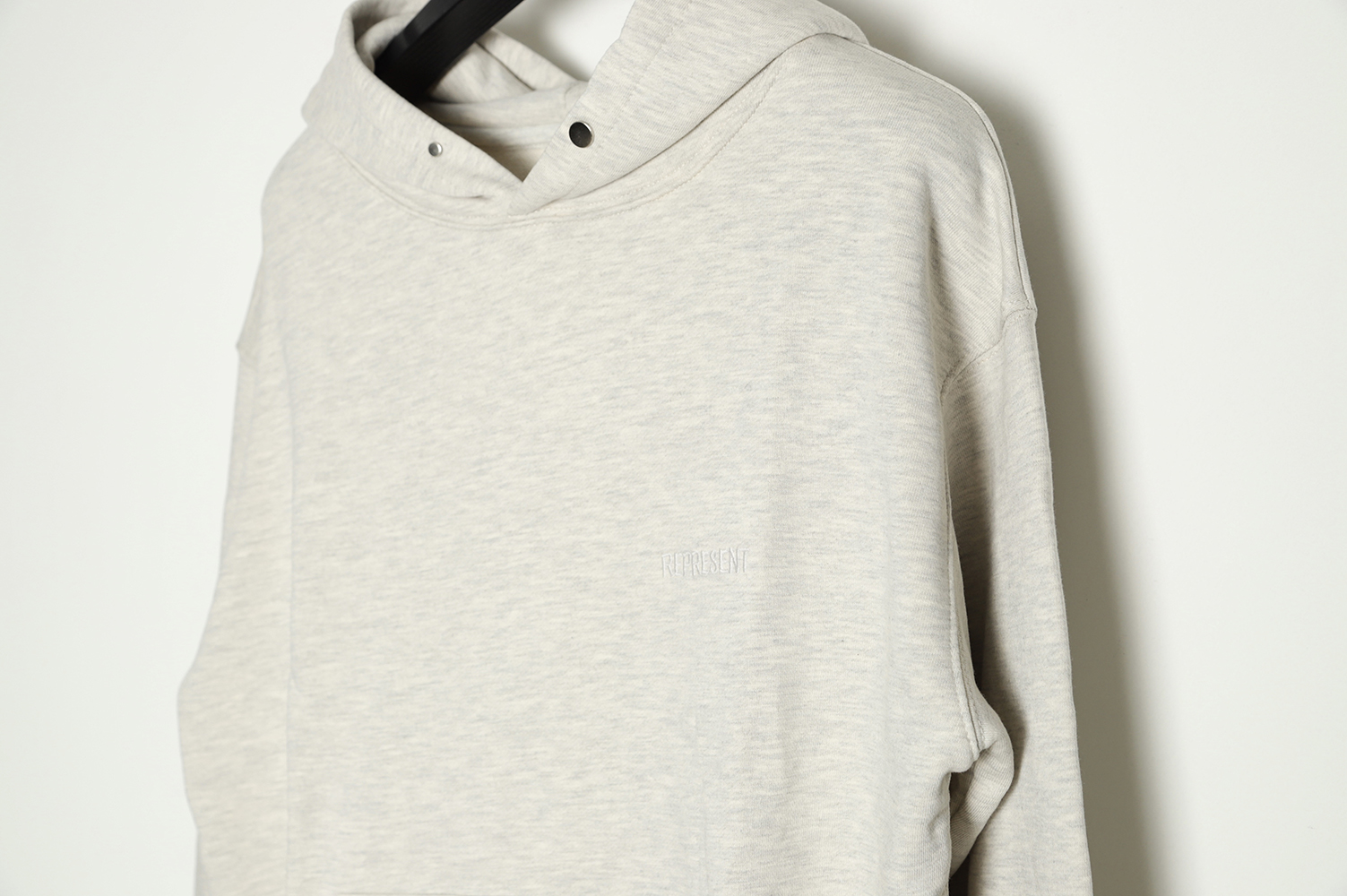 Represent 21FW Chest Letter Embroidered Hoodie