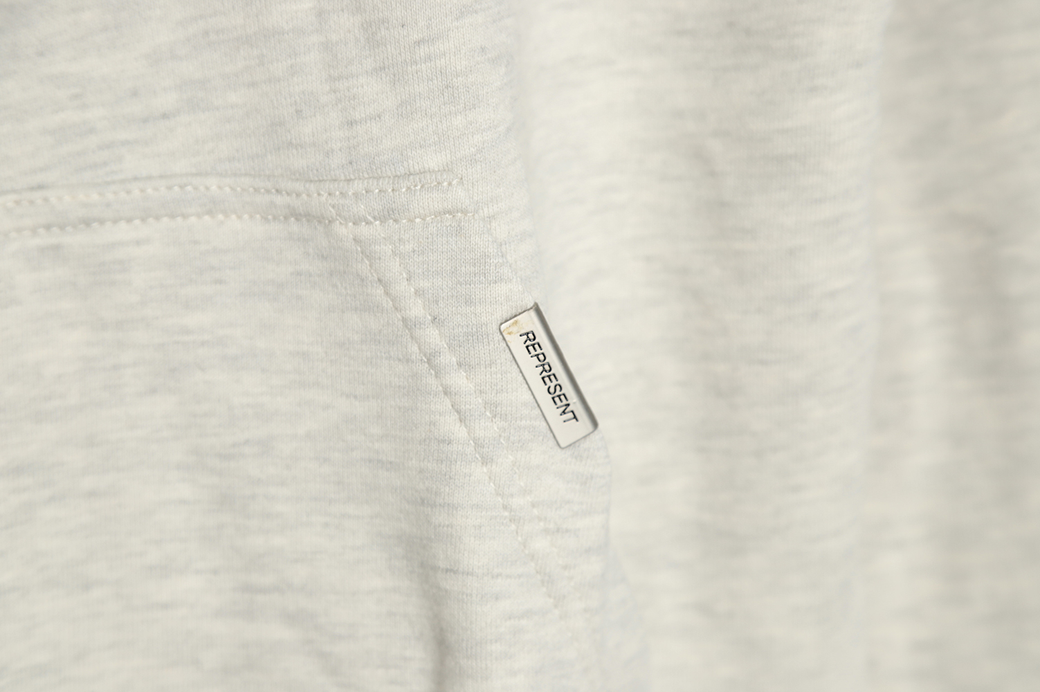 Represent 21FW Chest Letter Embroidered Hoodie