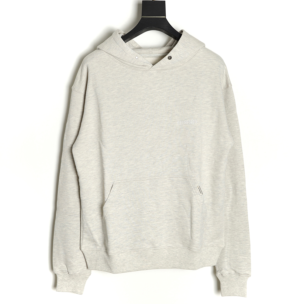 Represent 21FW Chest Letter Embroidered Hoodie
