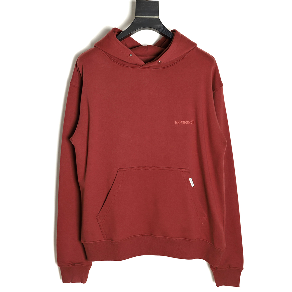 Represent 22FW Chest Letter Embroidered Hoodie TSK1