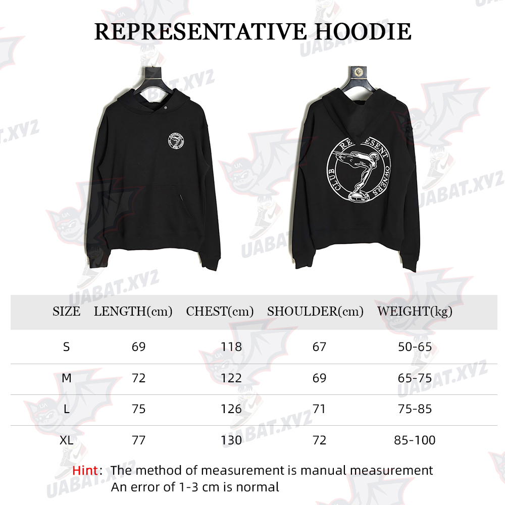 Represent 21FW Goddess Embroidered Hoodie