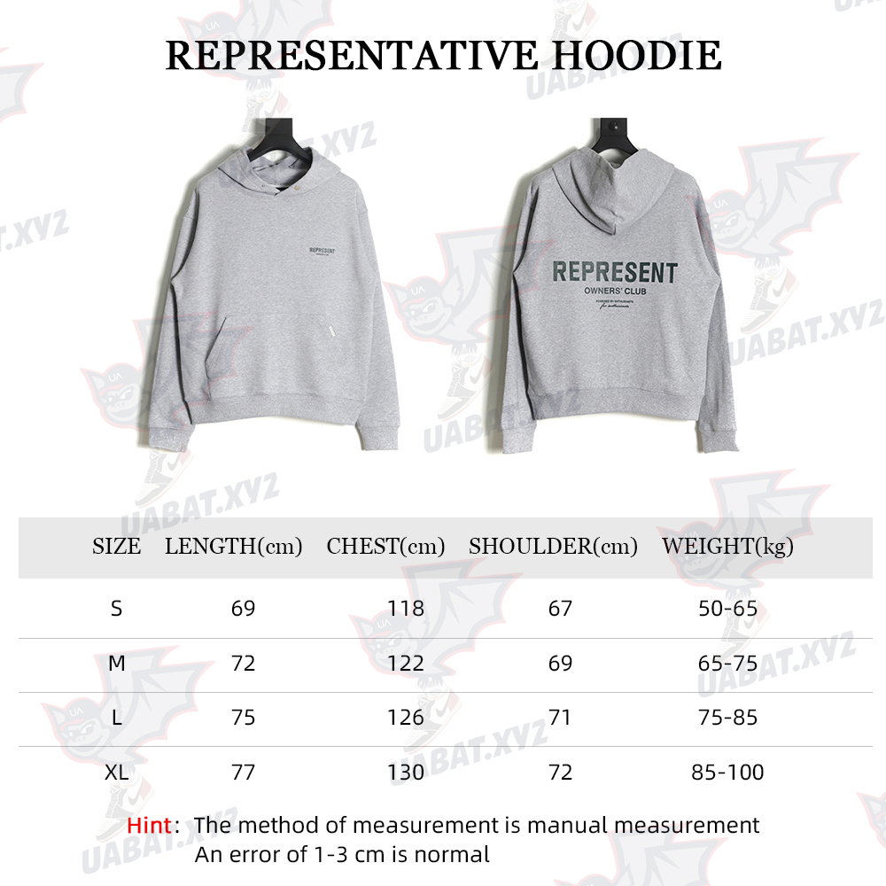 Represent 22FW Slogan Alphabet Hoodie TSK1