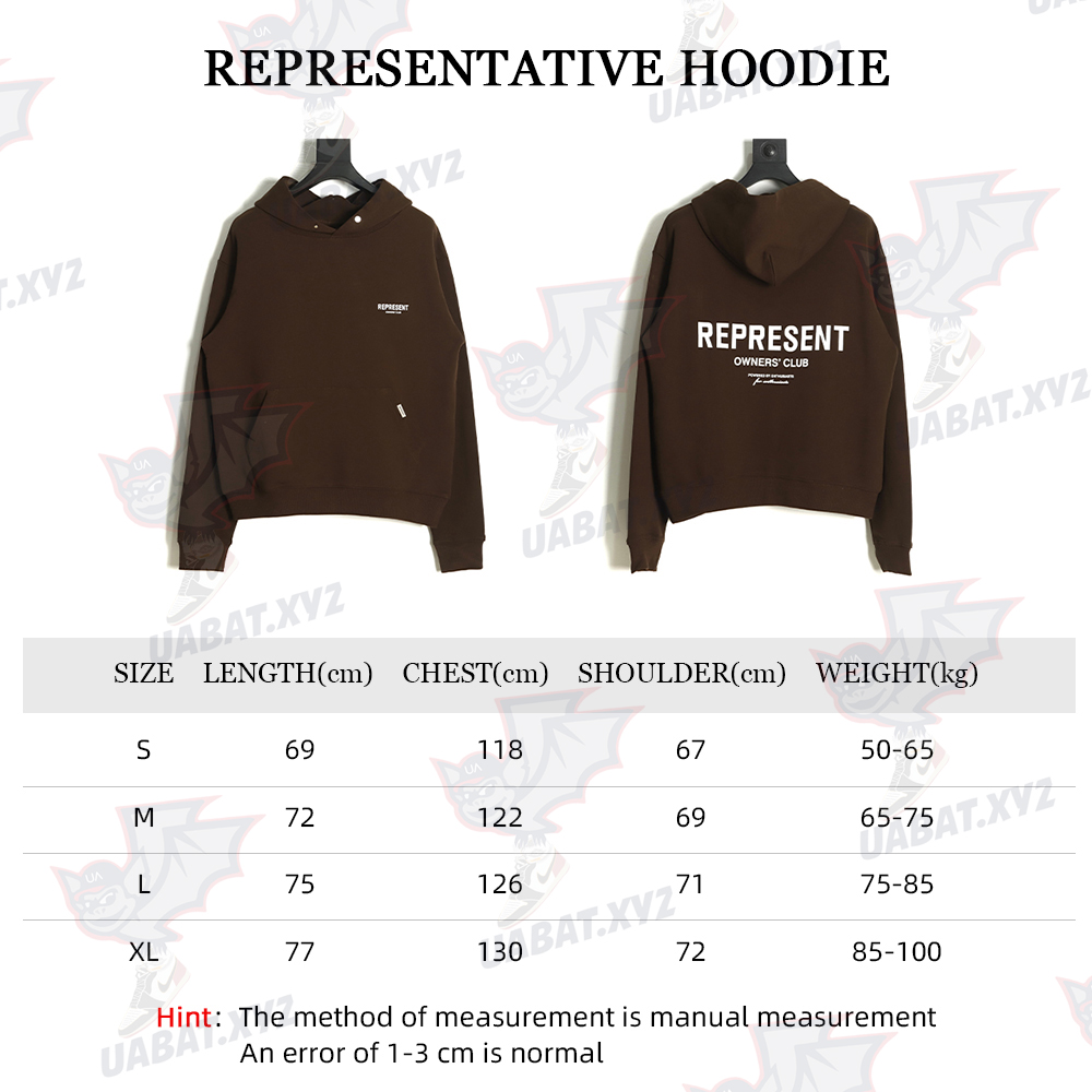 Represent 22FW Slogan Alphabet Hoodie TSK2