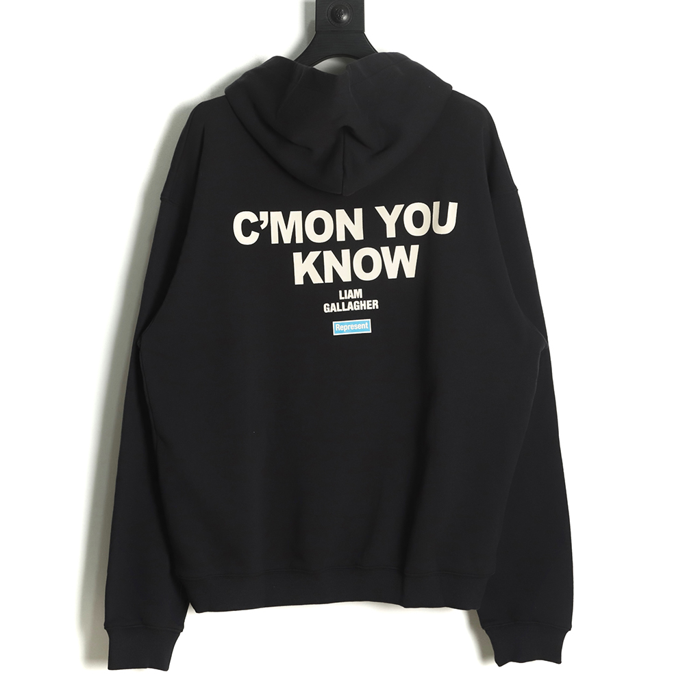 Represent 21FW Singer Print Hoodie