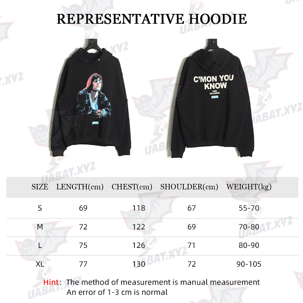 Represent 21FW Singer Print Hoodie