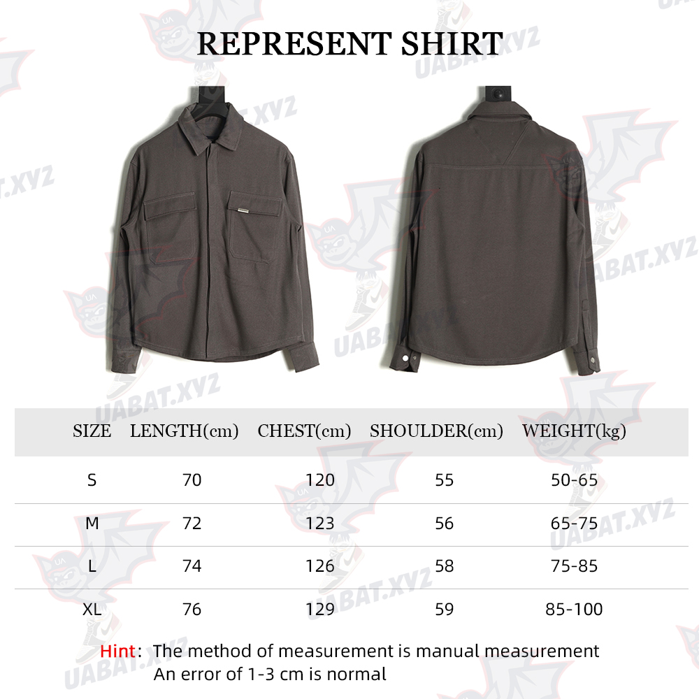 Represent Pocket Shirt Jacket Blazer