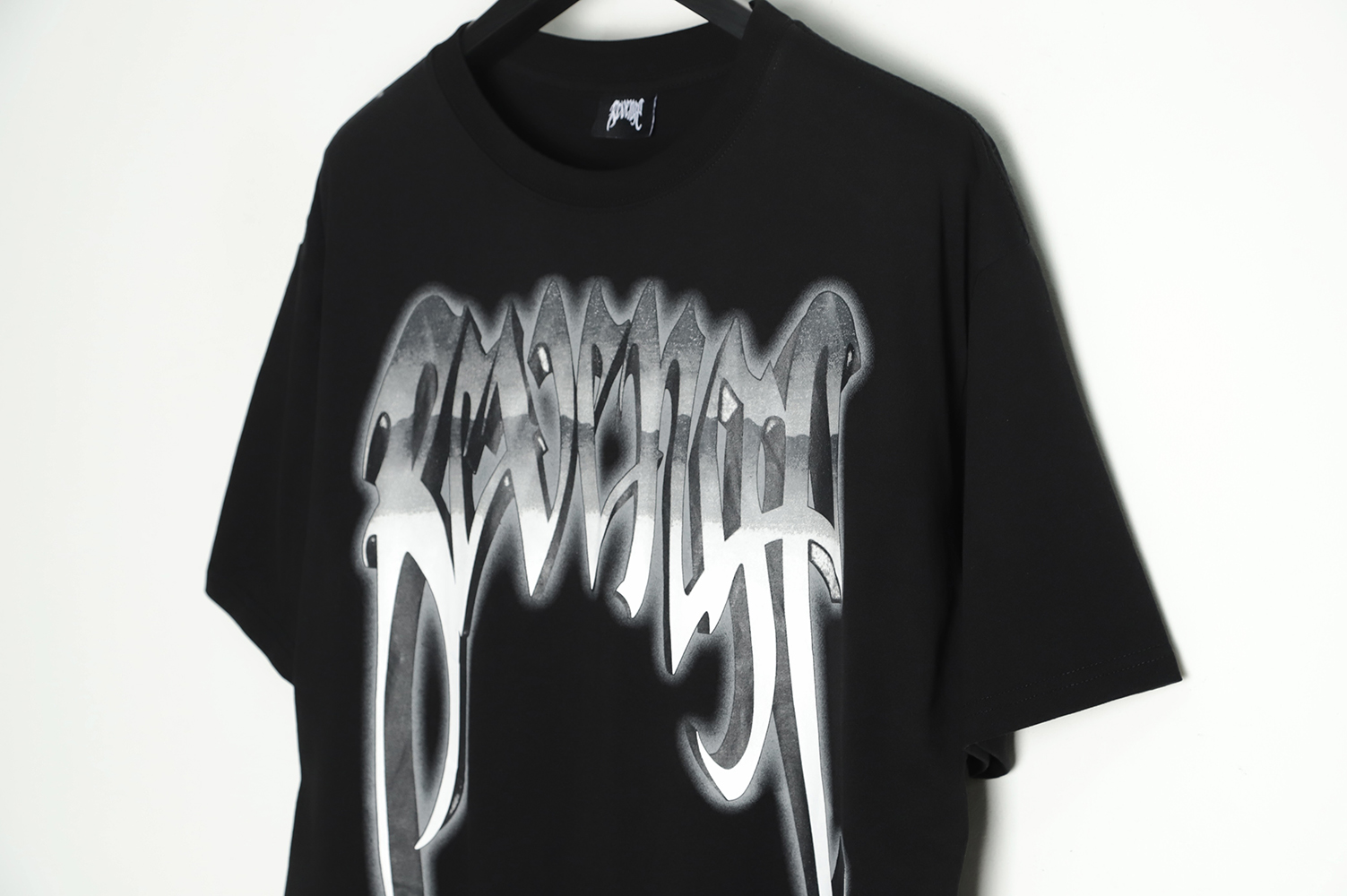 REVENGE metal skull short sleeve T-shirt TSK1