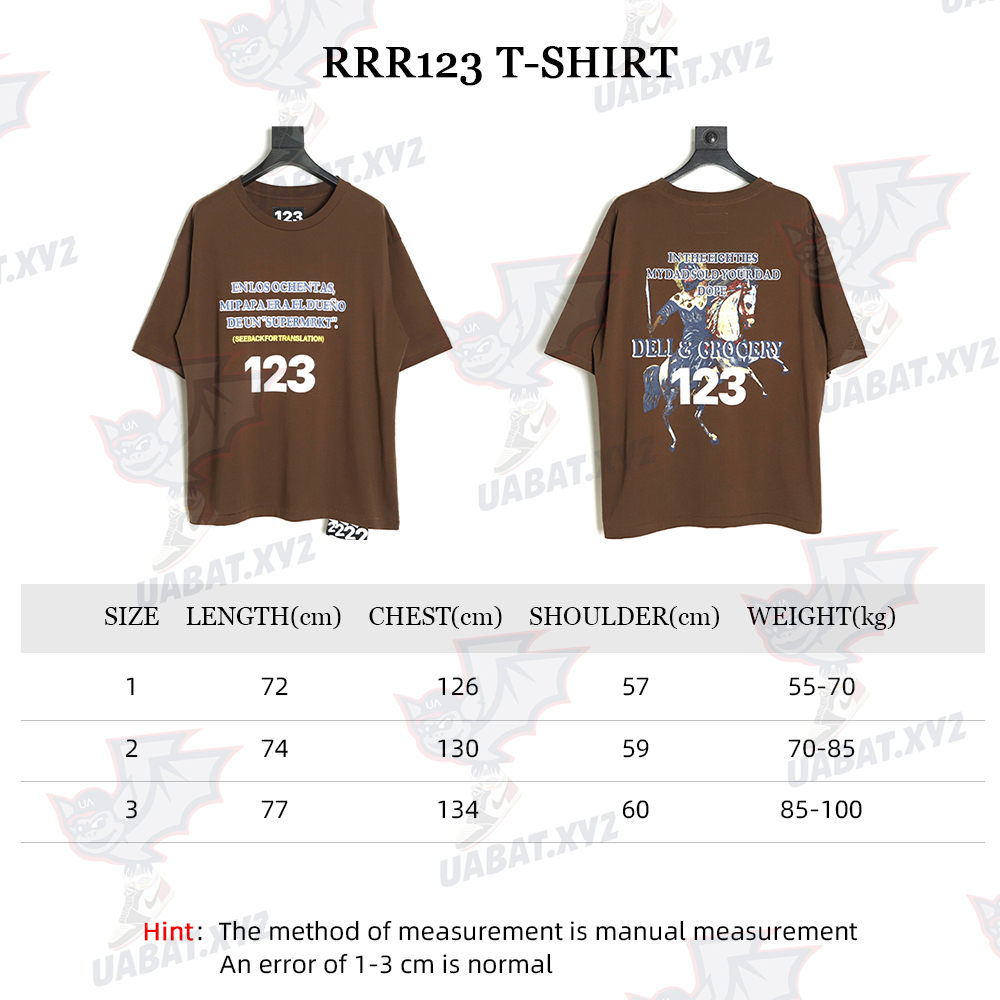 RRR123 Knight print short-sleeved T-shirt