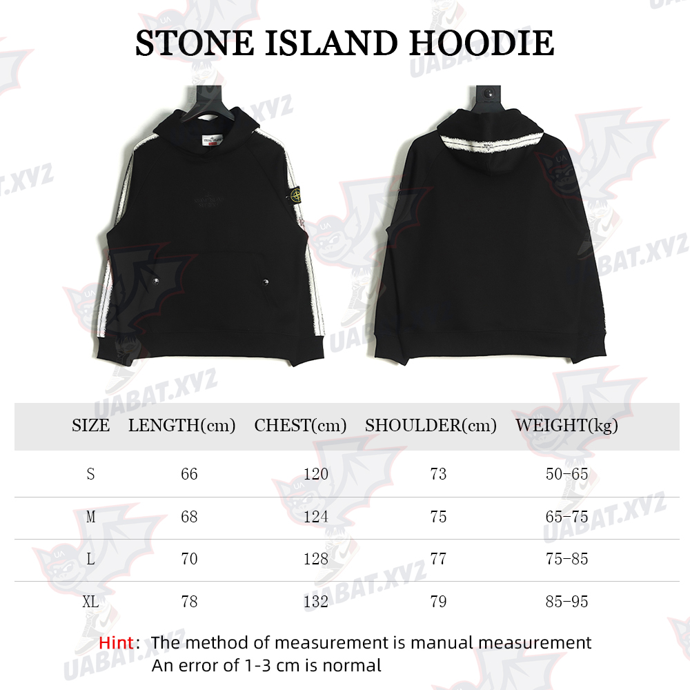 Supreme SS22 Week12 X Stone Island Co-branded Side Pattern Hooded Plus Fleece Sweater