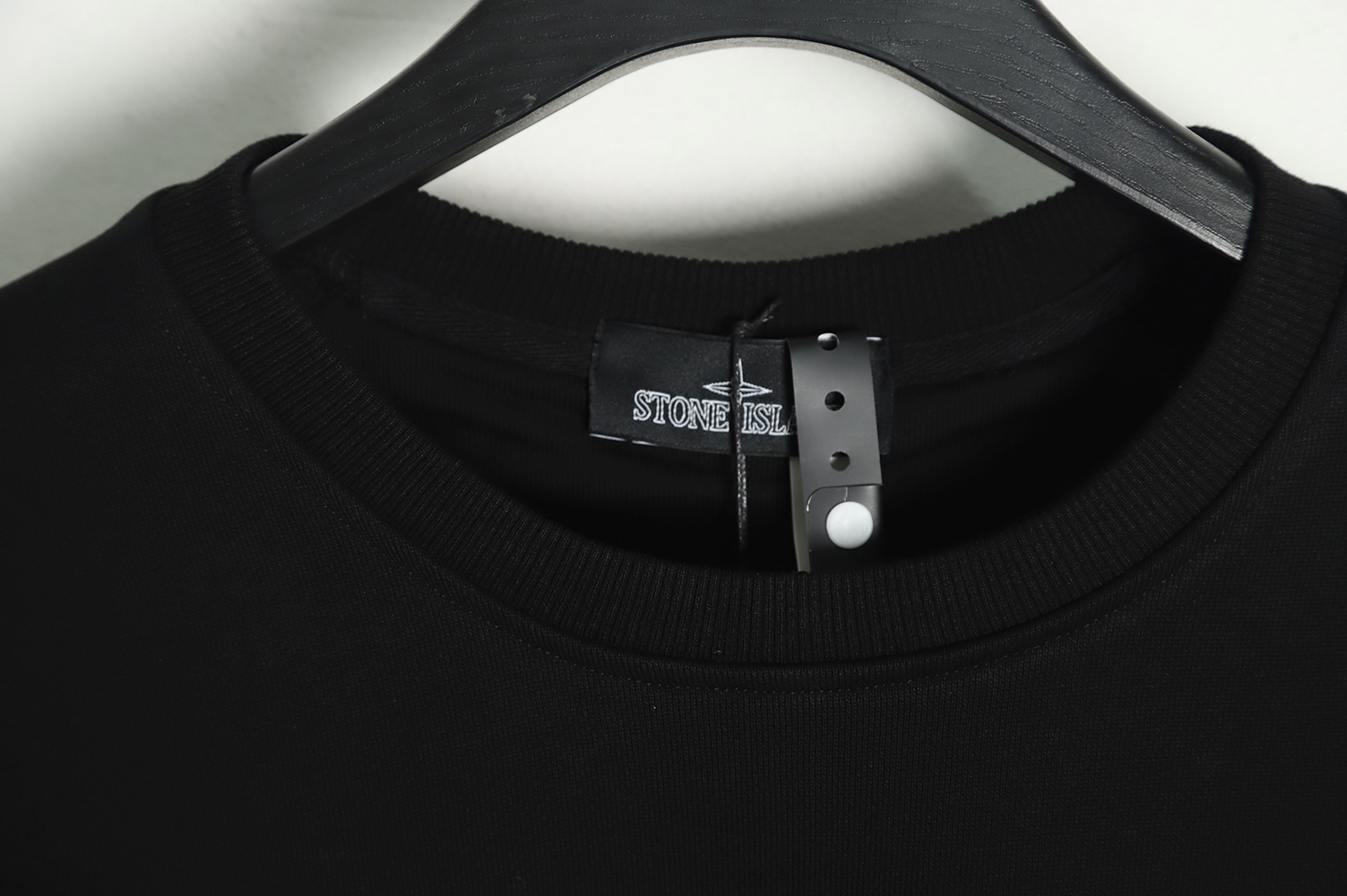 Stone Island Chest Pocket Logo Terry Crew Neck Sweatshirt