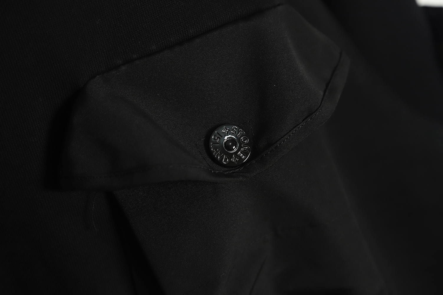 Stone Island Chest Pocket Logo Terry Crew Neck Sweatshirt
