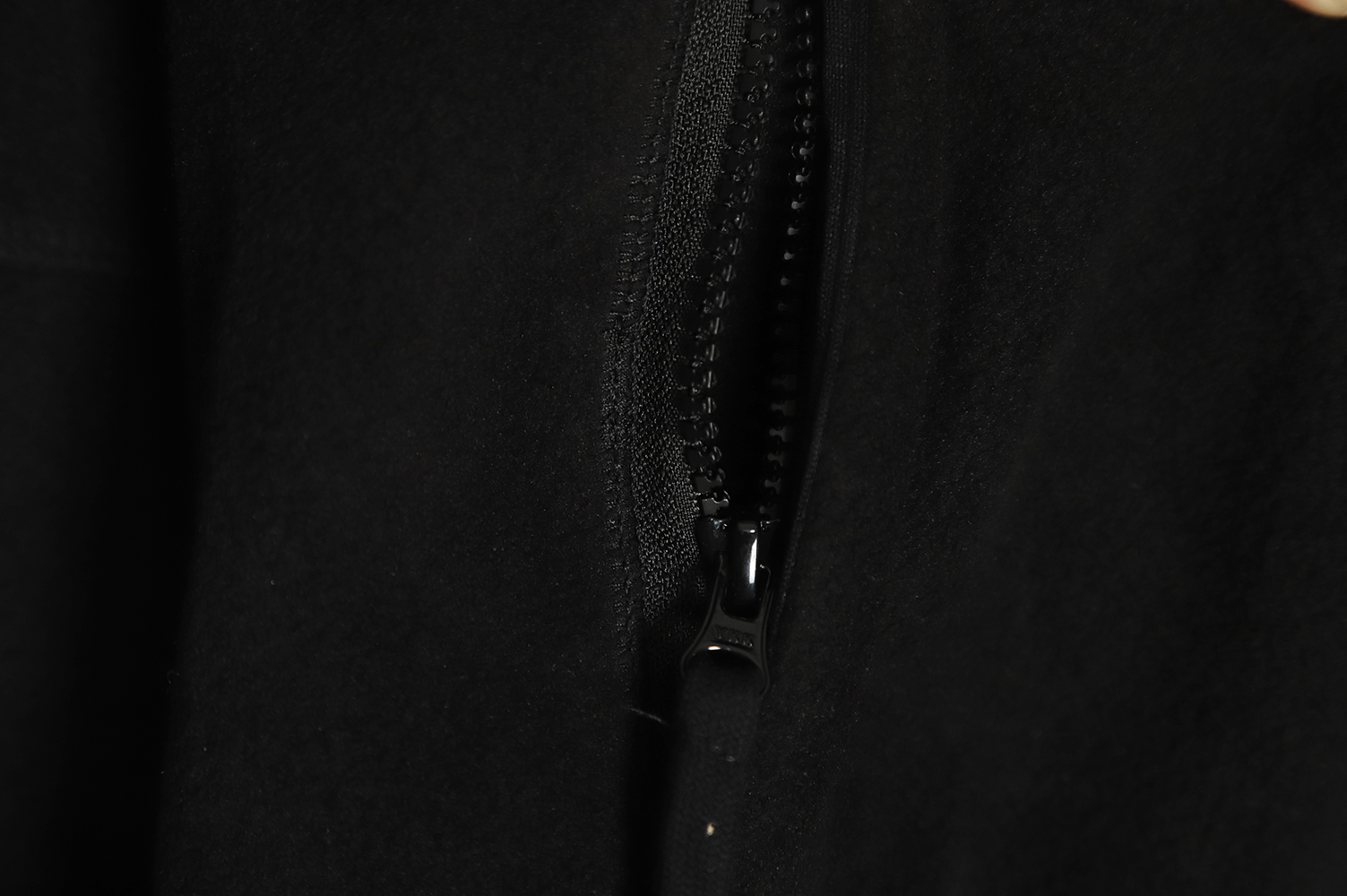 Stone Island 22FW back compass embroidery lambswool zipper jacket TSK1