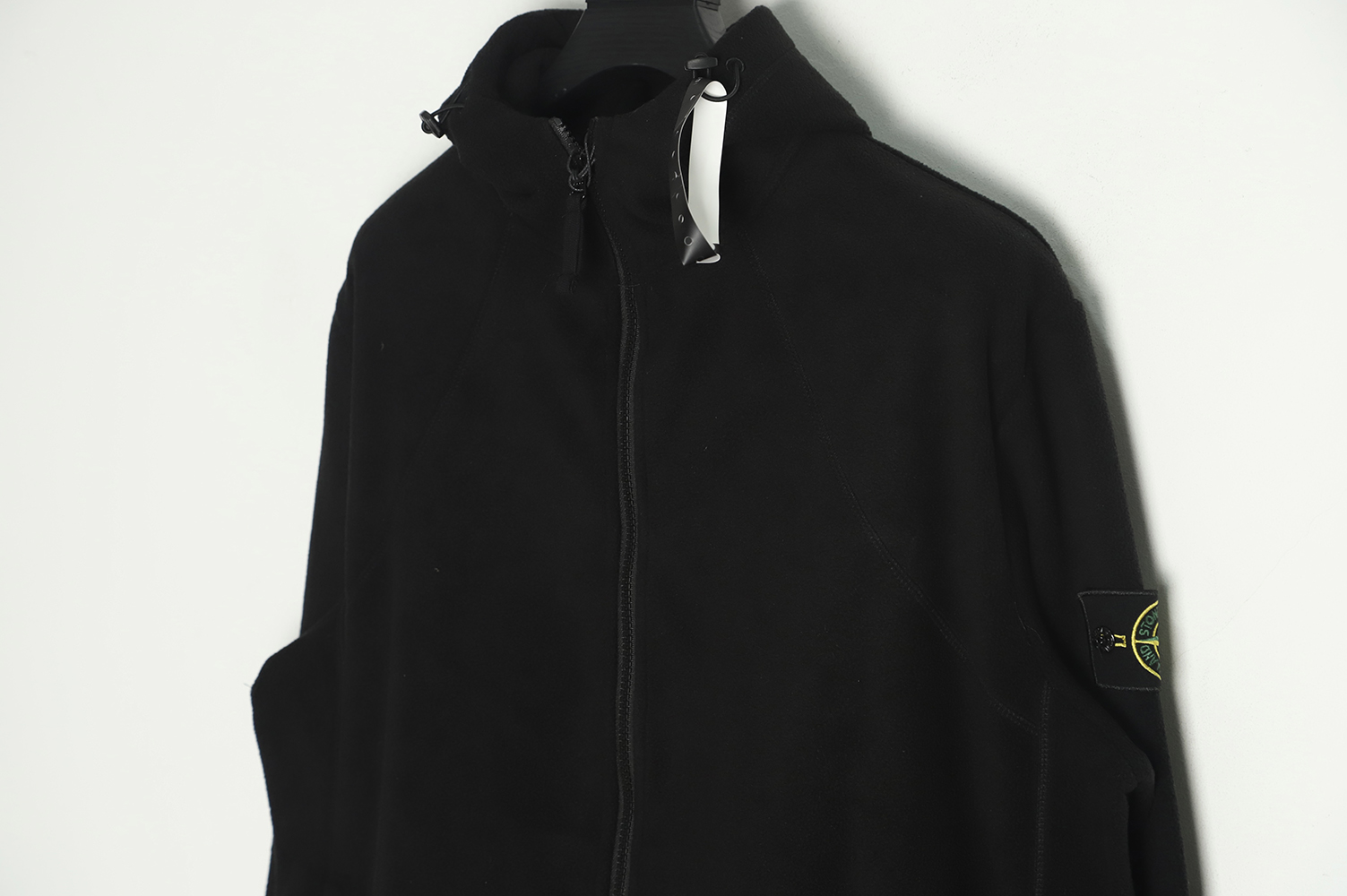 Stone Island 22FW back compass embroidery lambswool zipper jacket TSK1