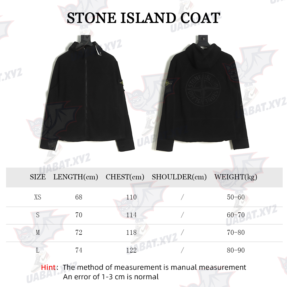 Stone Island 22FW back compass embroidery lambswool zipper jacket TSK1