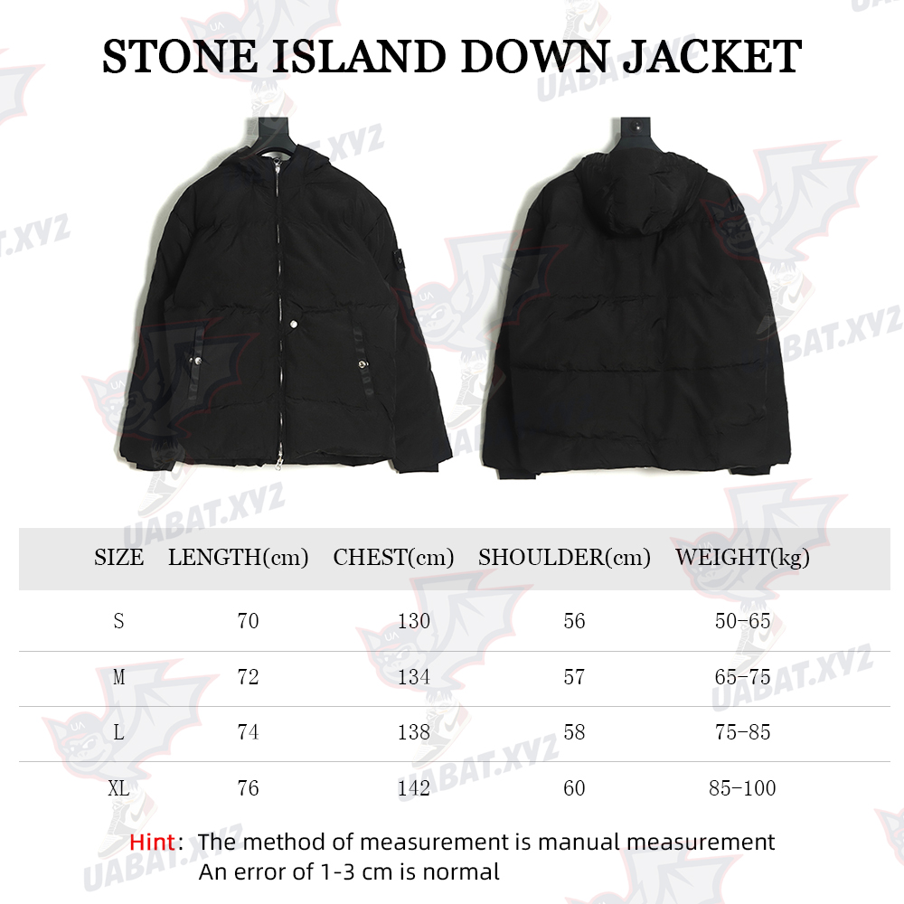 STONE ISLAND Black Ghost Shadow Series Down Jacket